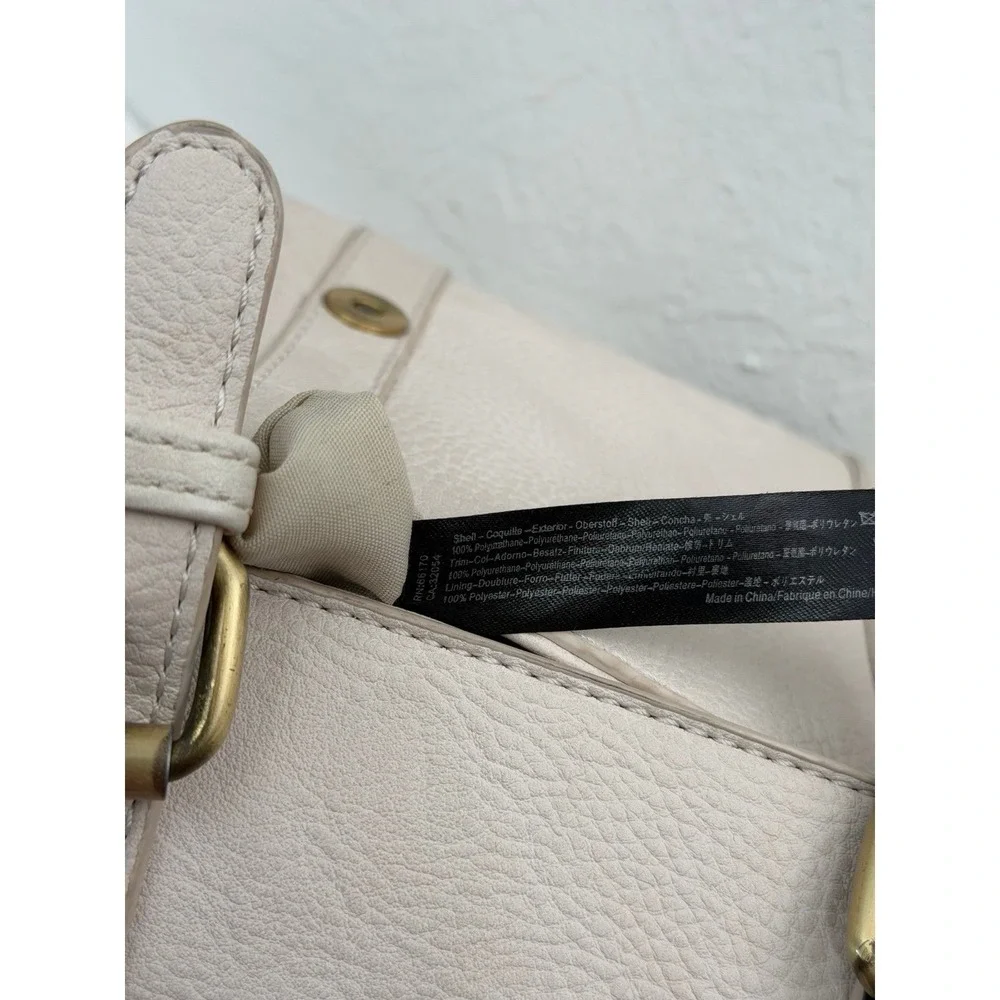 Anthropologie Crossbody Satchel Bag Blush Pink Faux‎ Leather Mini Messenger